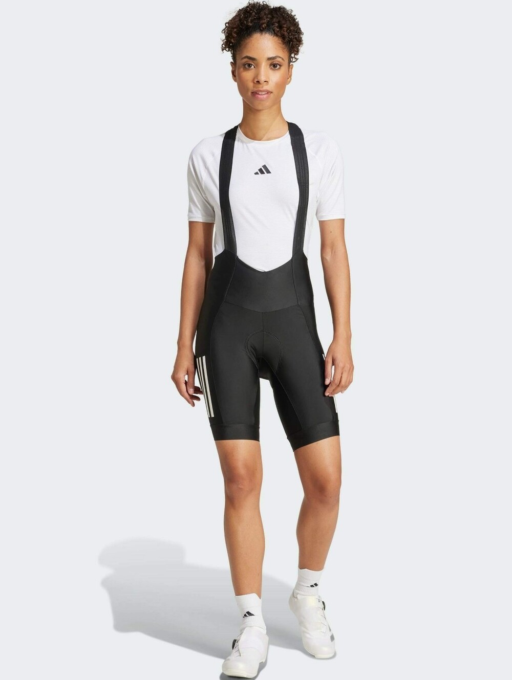 Women's Adidas Essentials 3-Stripes Padded Cycling Bib Shorts